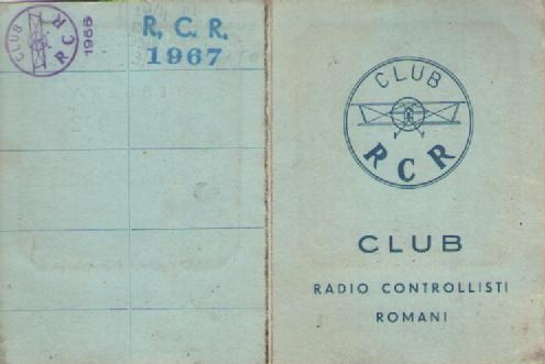 Tessera RCR retro 1966