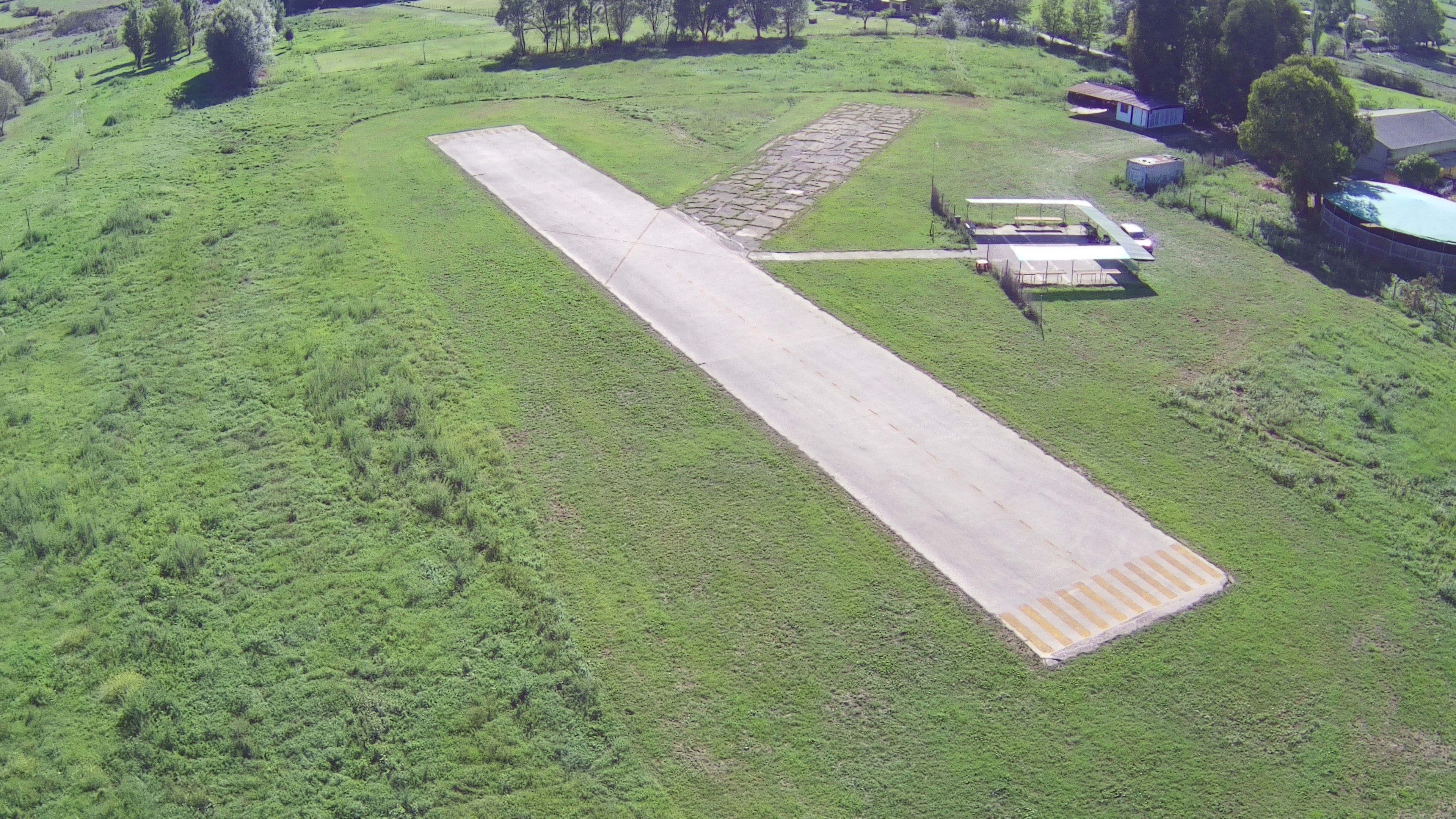 Vista aerea della pista